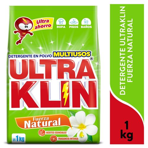 Detergente Ultraklin Fuerza Natural - 1000gr