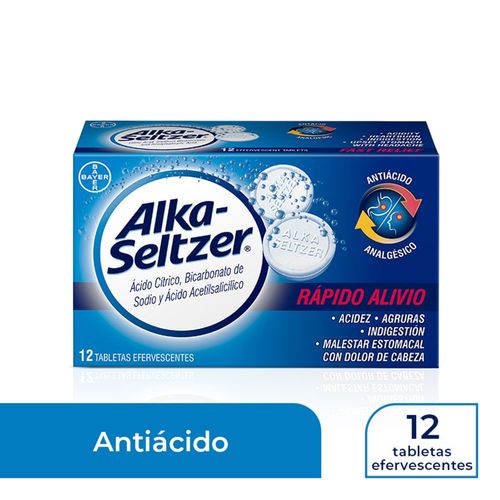 Alka Seltzer Regular - 12 Tabletas