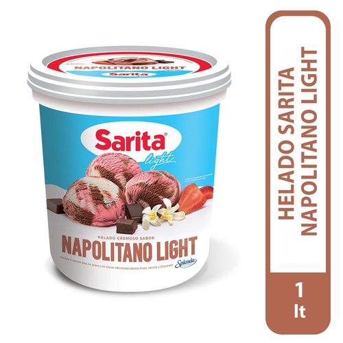 Helado Sarita Napolitano Light 1 litro