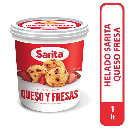 Helado Sarita Queso Fresa 1 litro