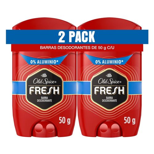 Desodorante en barra Old Spice Fresh para hombre -50 g, 2 Uds