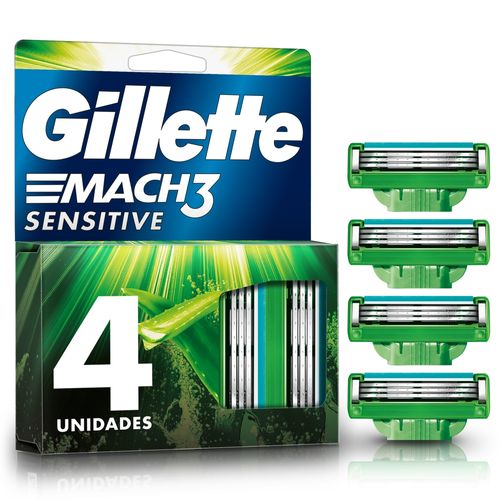 Repuesto para rasuradora Gillette Mach3 Sensitive -4 Uds