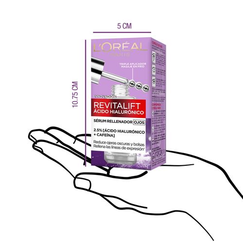 Sérum Rellenador Ojos L’Oréal Paris Revitalift Acido Hialurónico - 20ml