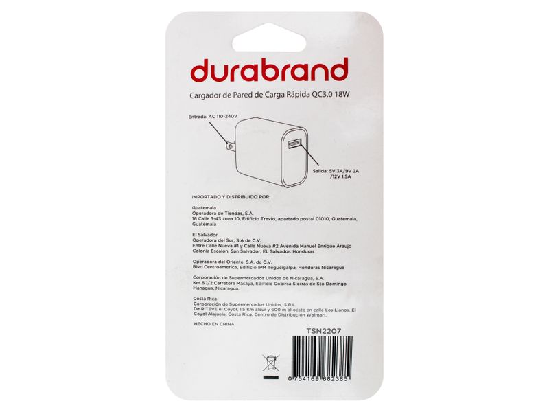 Durabrand-Cargador-De-Pared-Qc3-0-18W-Cargador-De-Pared-Durabrand-Qc3-0-18W-2-31364