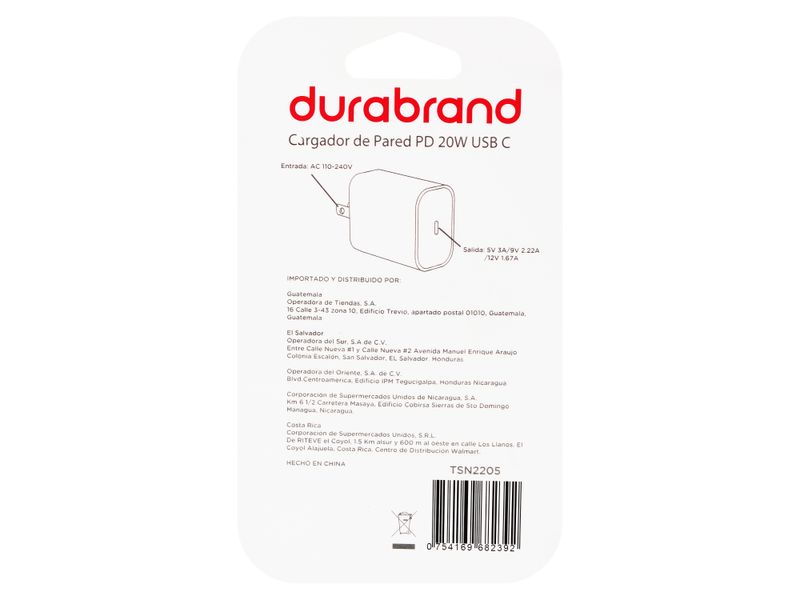 Durabrand-Cargador-De-Pared-Pd-20W-Usb-C-Cargador-de-Pared-Durabrand-Pd-20W-Usb-C-2-31365