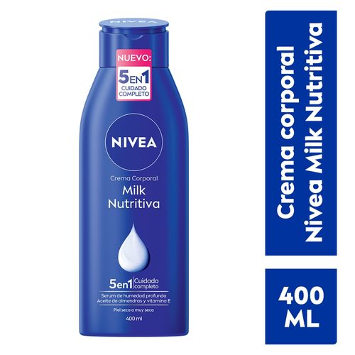 Crema Nivea Nbody Milk Nutritiva - 400ml