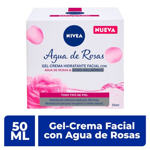 Gel Crema Nivea Facial Agua Rosas 50ml