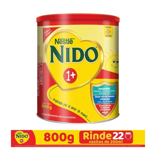 Leche Instantánea Nestlé® NIDO® 1+ Protección® Alimento Complementario   Lata- 800g