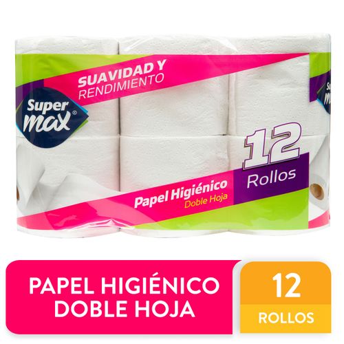 Papel Higienico Supermax 330 H Doble 12R