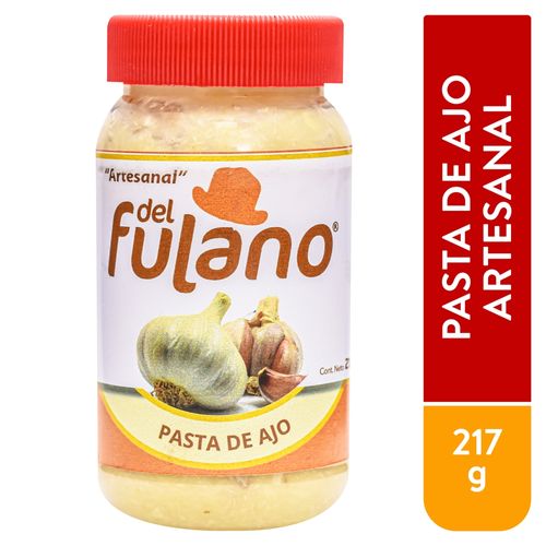 Pasta Del Fulano De Ajo Natural 217 Gr