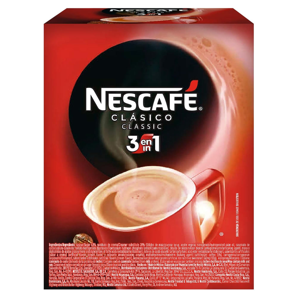 Comprar NESCAFÉ Clásico 3 en 1 Café Instantáneo Caja 12 Sobres de 20g