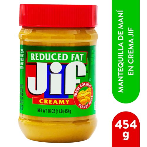 Jif Mantequilla Mani Crema Baja Gra 454g