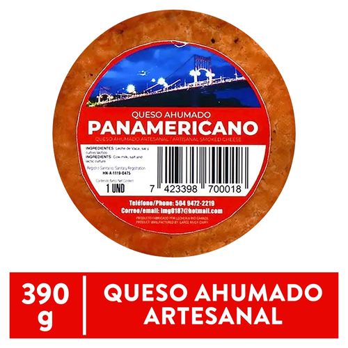 Queso Ahumado Tradicicional de Lacteos Panamericanos 390gr