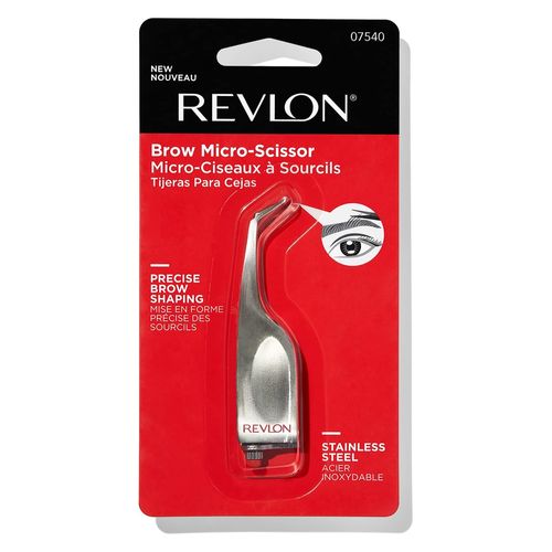 Micro Tijera Revlon para Cejas Material de Accero 1 Und