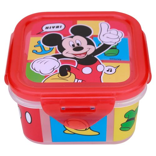 Recipiente Cuadrado 290 Ml Mickey Mouse