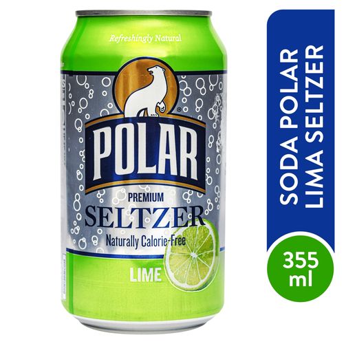 Soda Polar Lime Seltzer 12oz