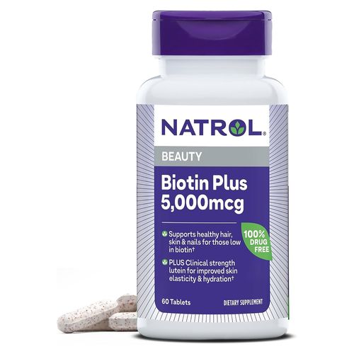 Natrol Biotina Plus 5000 Mg 60 Ea