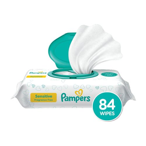 Toallitas Pampers Baby Wipes Sensitive Perfume Free - 84Uds