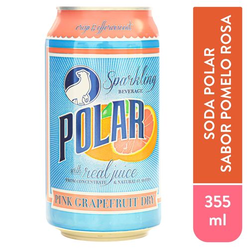 Soda Polar Pink Grapefruit Dry 12oz