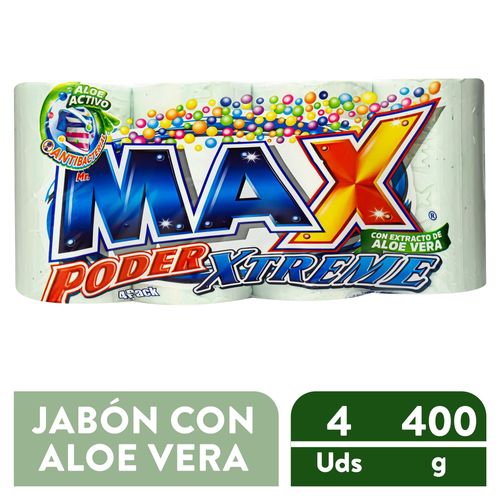 Jabon Mrmax Aloe Antibacteria 4Pk 1600Gr