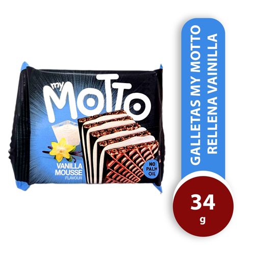 Galleta Rellena My Motto Vainilla - 34 g