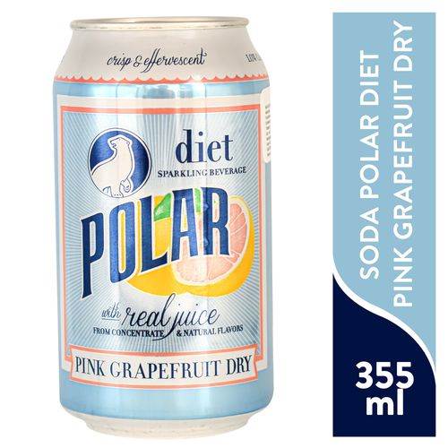 Soda Polar Diet Pink Grapefruit Dry 12Oz