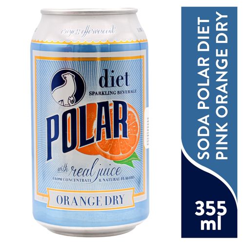 Soda Polar Diet Orange Dry 12Oz