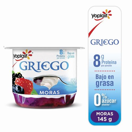 Yogurt Yoplait Griego De Moras - 145 gr