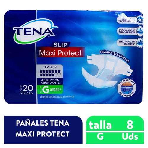 Pañales Para Adulto Tena Slip Maxi Protect Talla:G - 20Uds