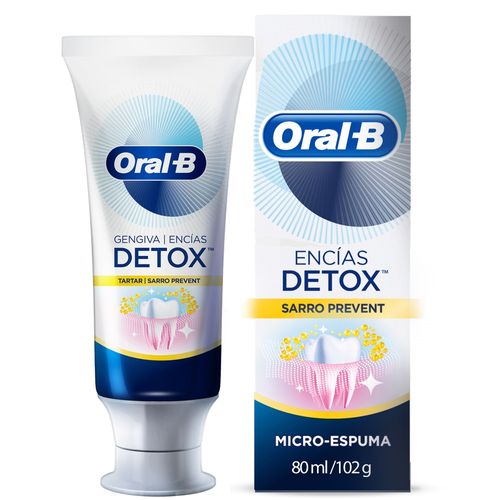 Pasta de Dientes Oral-B Encías Detox Sarro Prevent - 80 ml