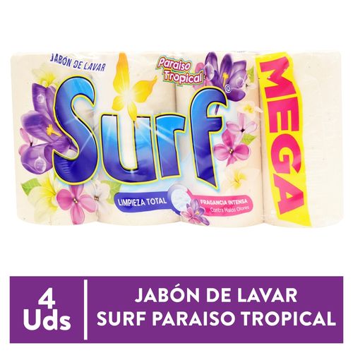 Jabon Surf Paraiso Tropica 4Pack 1900 Gr