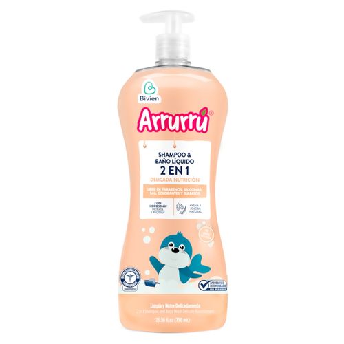 Shampoo Arrurru 2En1 Avena Jojoba 750Ml