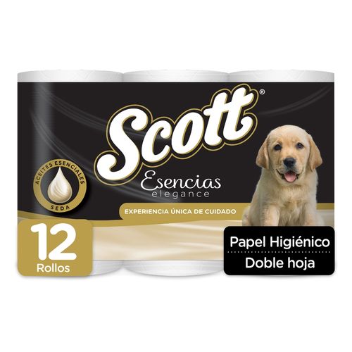 Papel Higiénico Scott Esencias Doble Hoja - 12 Rollos