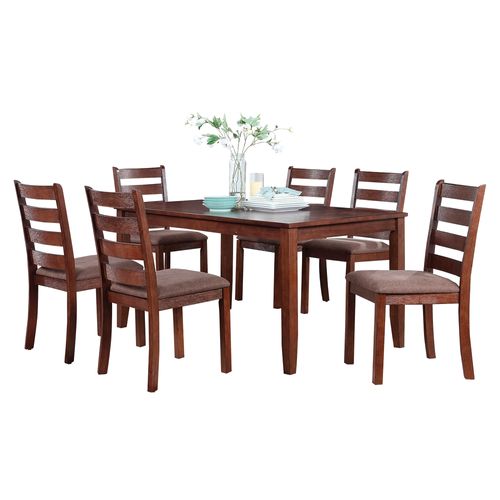 Set de Comedor Mainstays de 7 Pieza Color Cafe 150cm