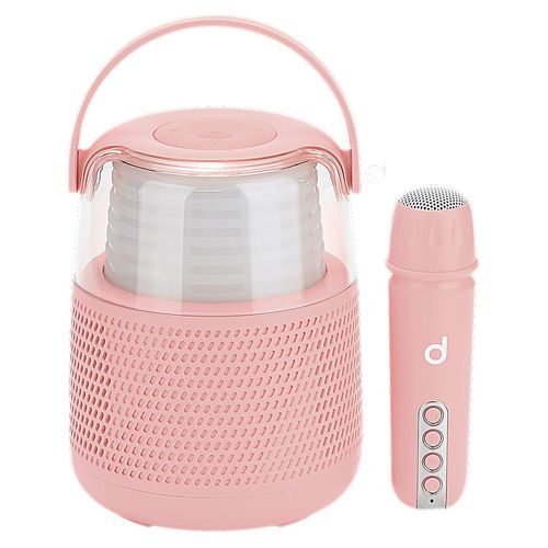 Mini Bocina Durabrand Karaoke Rosado