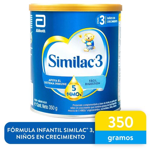 Fórmula Similac 3 Hmo Apoya El Sistema Inmune - 350 g
