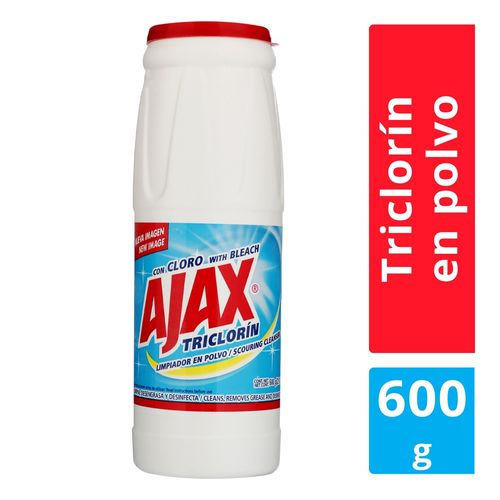 Limpiador Multiusos Ajax Triclorín Con Cloro En Polvo - 600g