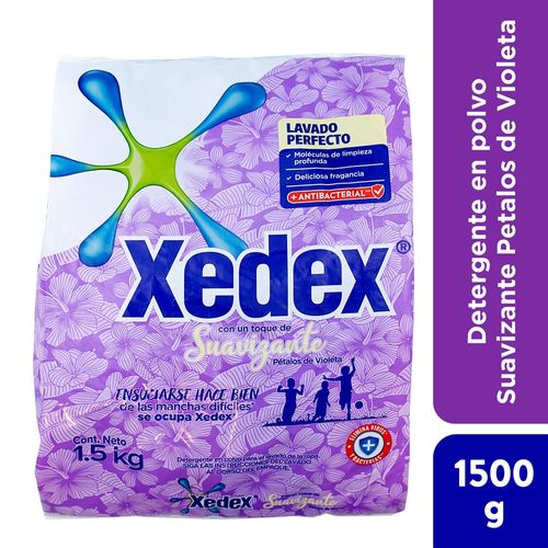 Detergente Xedex En Polvo Suavizante Petalos De Violeta-1500gr