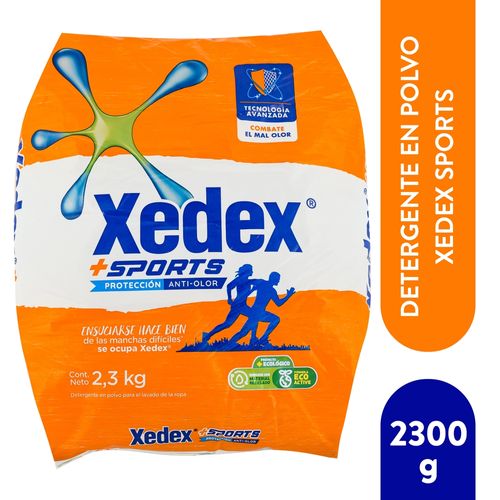 Detergente en Polvo Xedex Sport - 2300gr