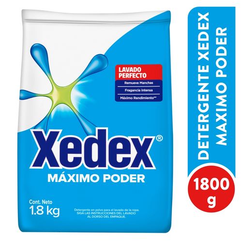 Detergente Xedex Pol Maximo Poder 1800Gr