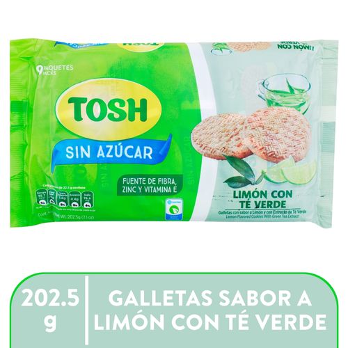 Galleta Tosh Pozuelo LimonCon  Te Verde - 202.5gr