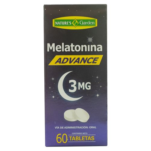 Melatonina Adv Natures Garden 60ea