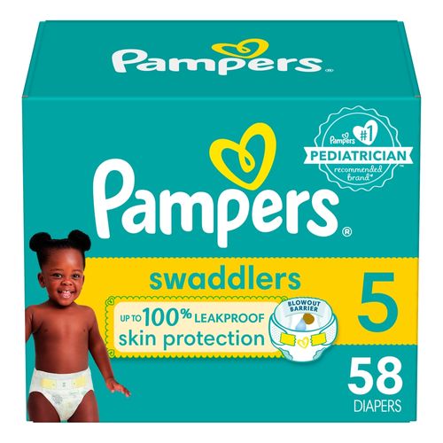 Pañales Pampers Swaddlers  Talla 5 - 58 Unidades