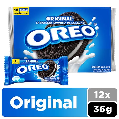 Galleta Oreo Original Doble Galleta De Chocolate Con Crema Sabor A Vainilla - 432g