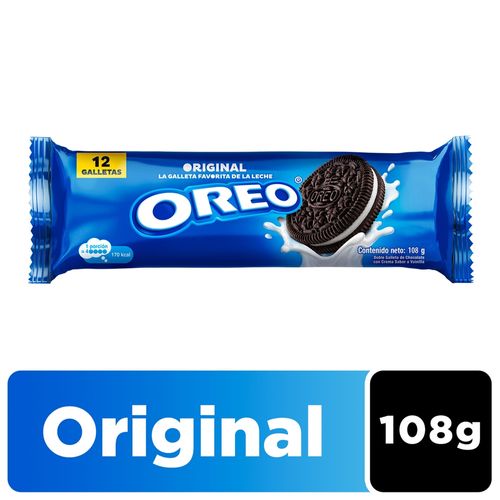 Galleta Nabisco Oreo de Chocolate Tubo - 108gr