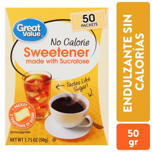 Sucralosa Great Value Endulzante - 50gr