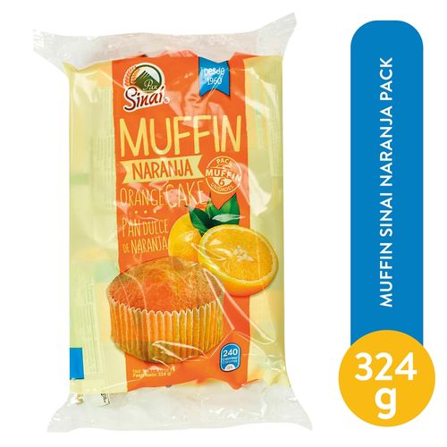 Muffin Sinai De Naranja 324gr Pack