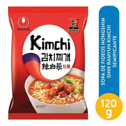 Sopa Nong Shim Kimchi Ramyun Bolsa - 120gr