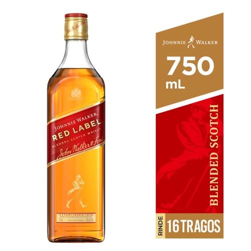 Whisky Johnnie Walker Etiquete Roja -750 ml