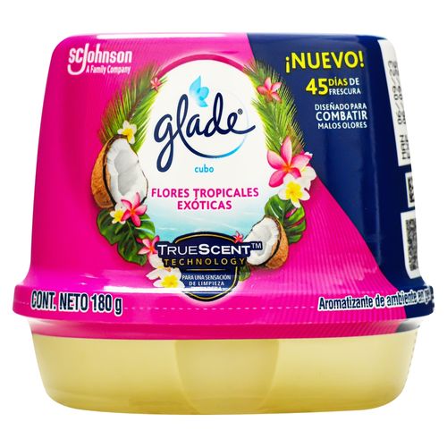Aromatizante Glade Cubo Flores Tr 180 Gr